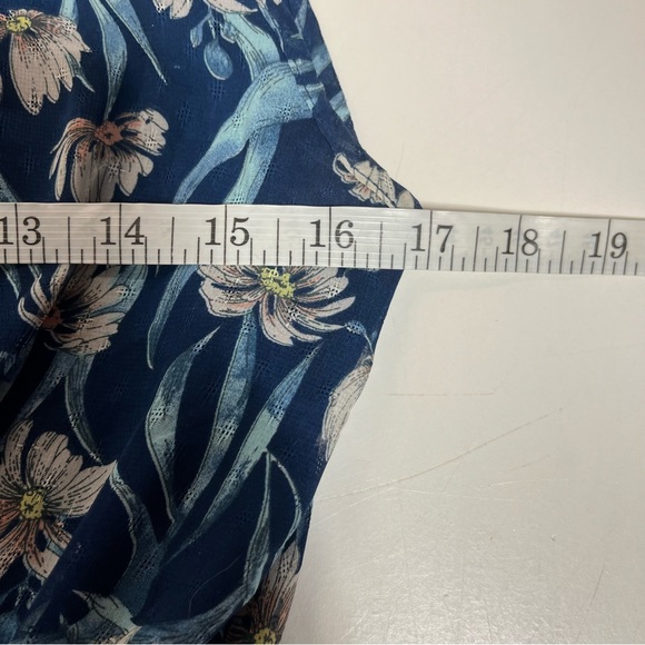 Foxiedox Blue Floral Ruffle Chelsea Sleeveless Mini Dress , size M - Picture 12 of 14